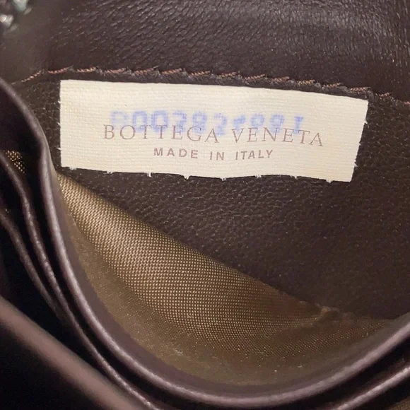 Bottega Veneta Dark Brown Expresso long Leather wallet zip around woven - Picture 13 of 14